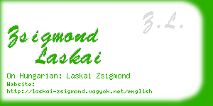 zsigmond laskai business card